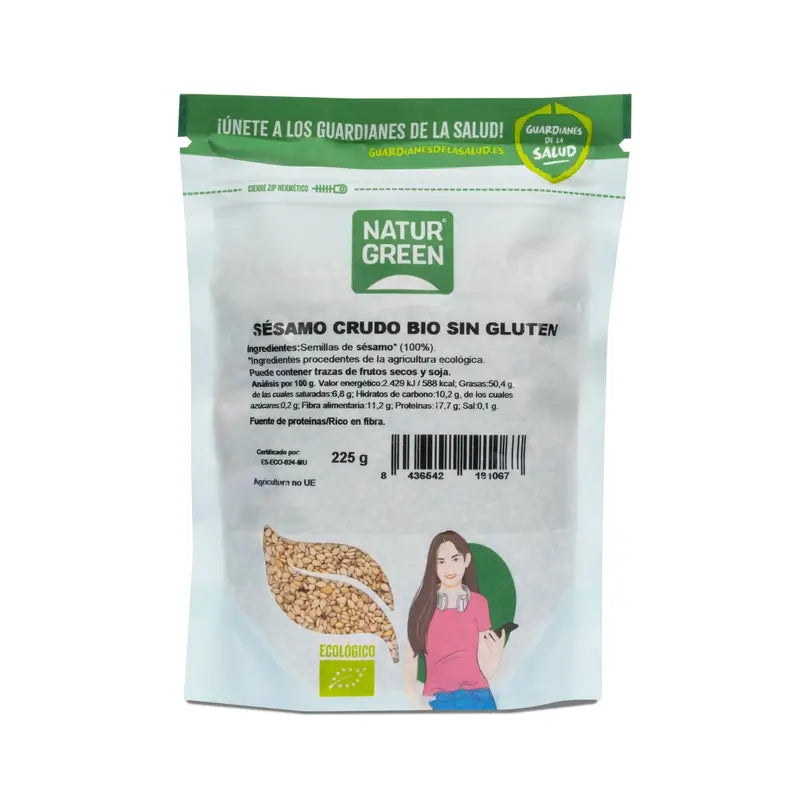 Naturgreen Bio Roher Sesam, 225 g