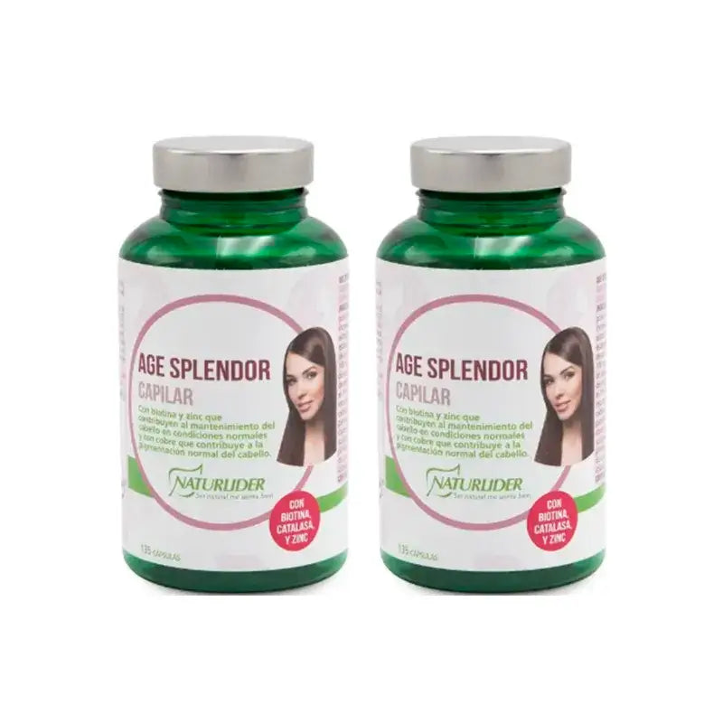 Naturlider Age Splendor Hair Splendor mit Katalase Canalblock, Packung 2 x 135 Kapseln
