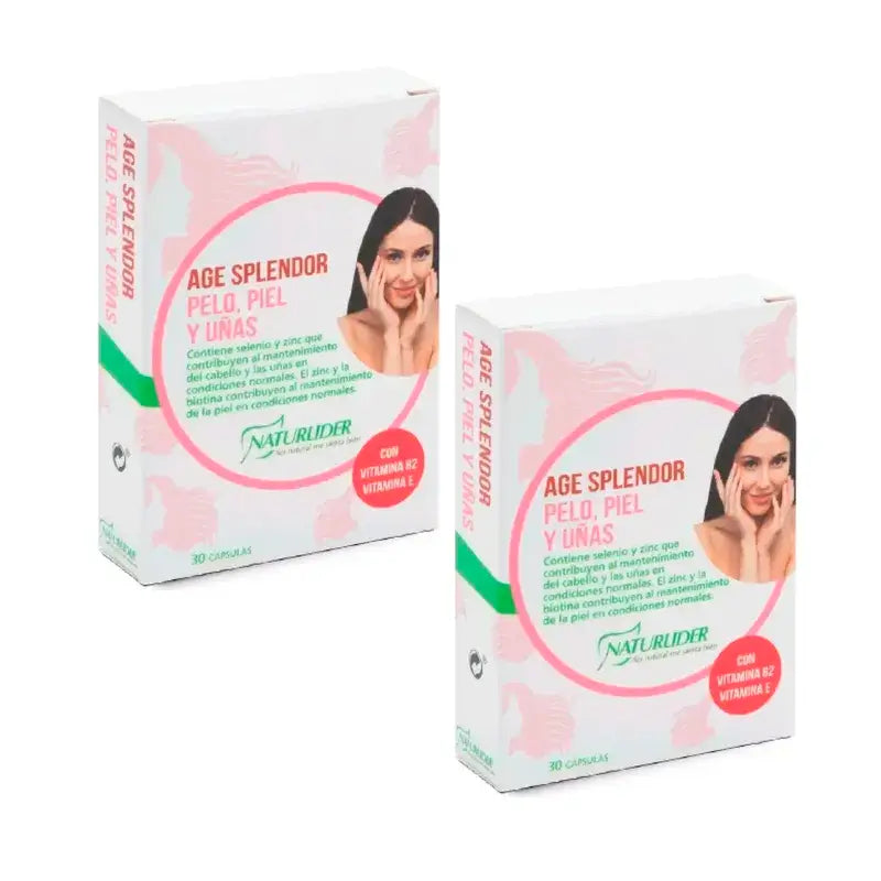 Naturlider Age Splendor Haare Haut Nägel, Packung 2 x 30 Kapseln