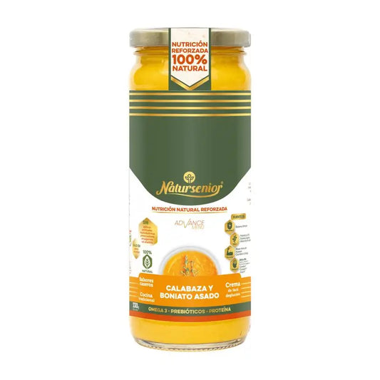 Natursenior Adult Gemüsecremesuppe Kürbis & geröstete Süßkartoffel mit Omega 3 Dha, Präbiotika & Eiweiß. , 255 gr