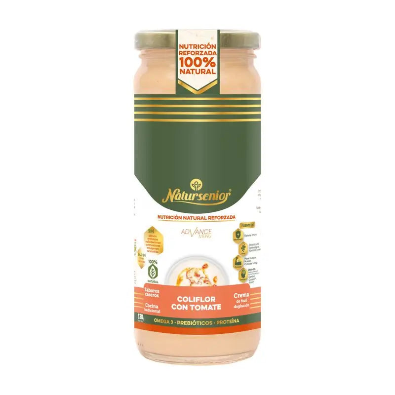 Natursenior Adult Gemüsesahne mit Blumenkohl und geräucherter Tomate mit Omega 3 Dha, Präbiotika und Eiweiß. , 255 gr