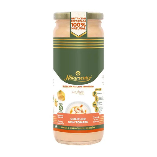 Natursenior Adult Gemüsesahne mit Blumenkohl und geräucherter Tomate mit Omega 3 Dha, Präbiotika und Eiweiß. , 255 gr