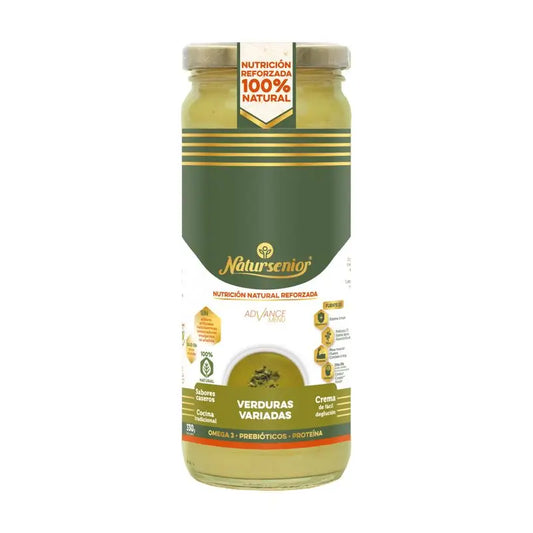 Natursenior Adult Vegetable Cream Mischgemüse mit Omega 3 Dha, Präbiotika und Eiweiß. , 255 gr