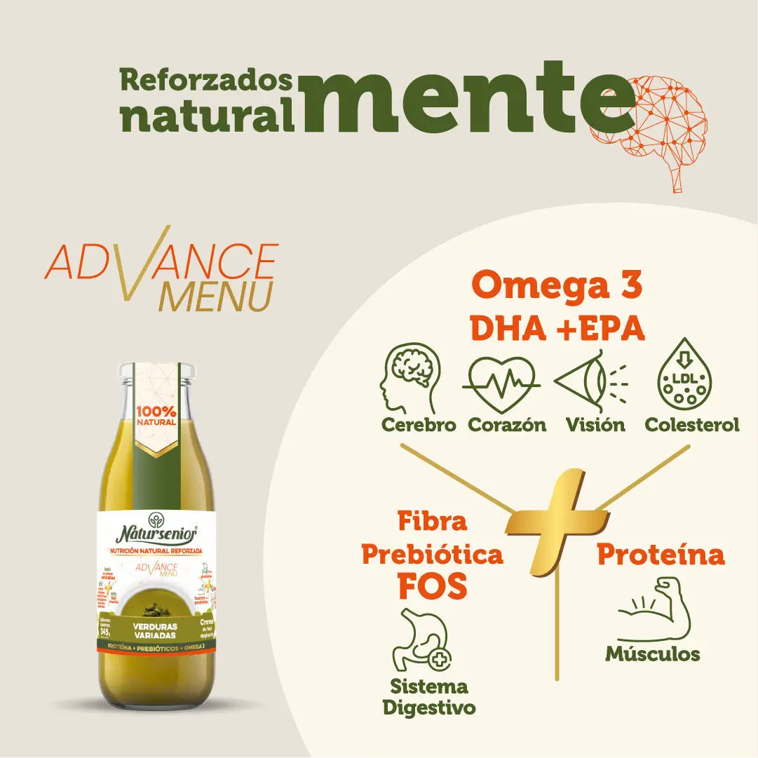 Natursenior Adult Vegetable Cream Mischgemüse mit Omega 3 Dha, Präbiotika und Eiweiß. , 255 gr