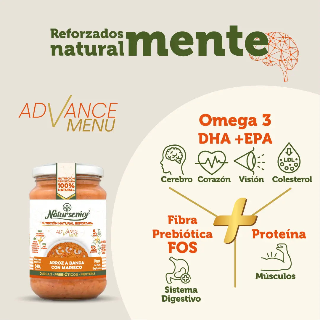Natursenior Adult Reisbrei mit Meeresfrüchten mit Omega 3 Dha+Epa, Präbiotika und Eiweiß. , 340 gr