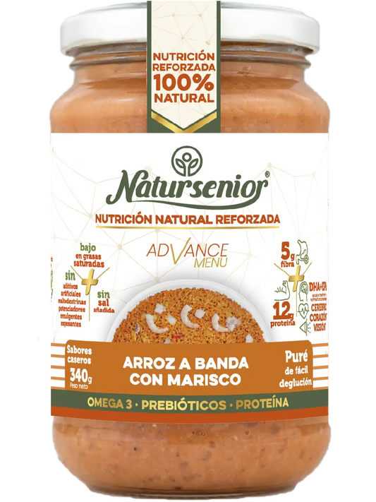 Natursenior Adult Reisbrei mit Meeresfrüchten mit Omega 3 Dha+Epa, Präbiotika und Eiweiß. , 340 gr