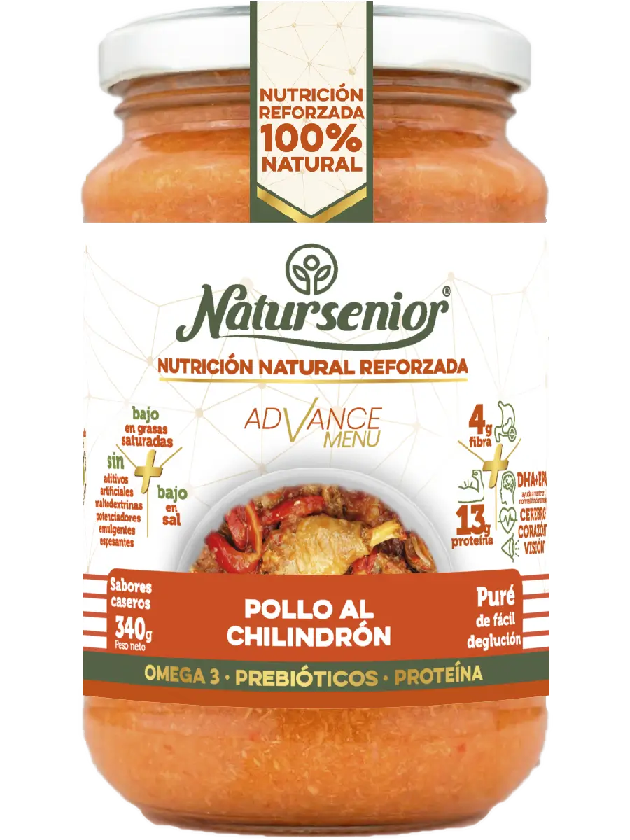 Natursenior Adult Hühnerbrei mit Omega 3 Dha+Epa, Präbiotika und Proteinen. , 340 gr