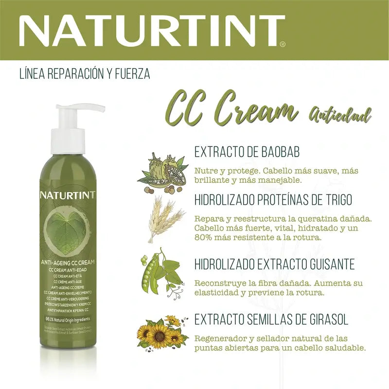 Naturtint Cc Creme Intensive Reparatur Anti-Ageing 200 Ml