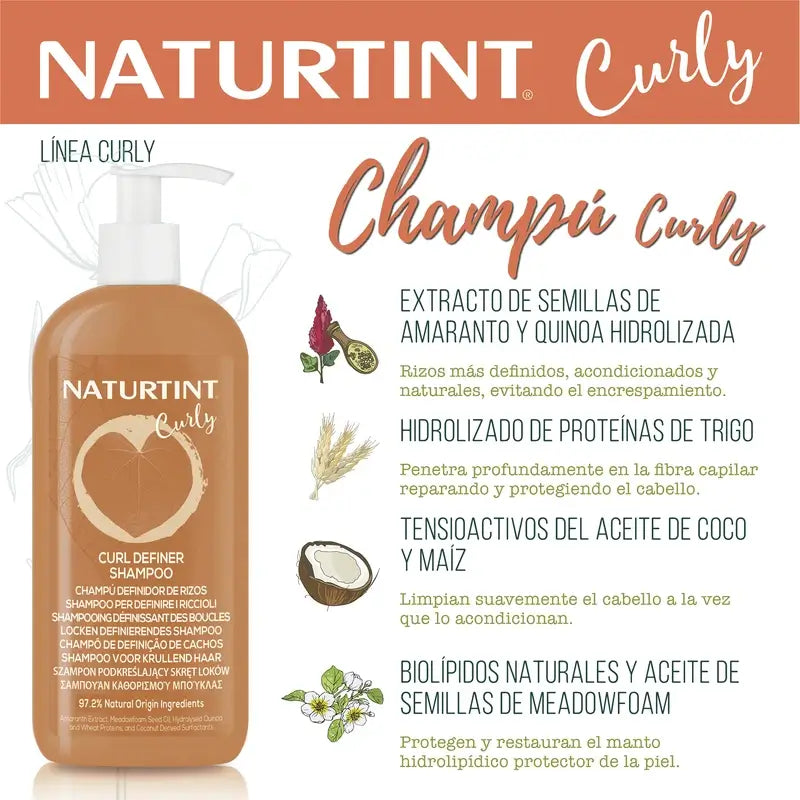 Naturtint Curly Lockig Definierte Locken Shampoo 330Ml