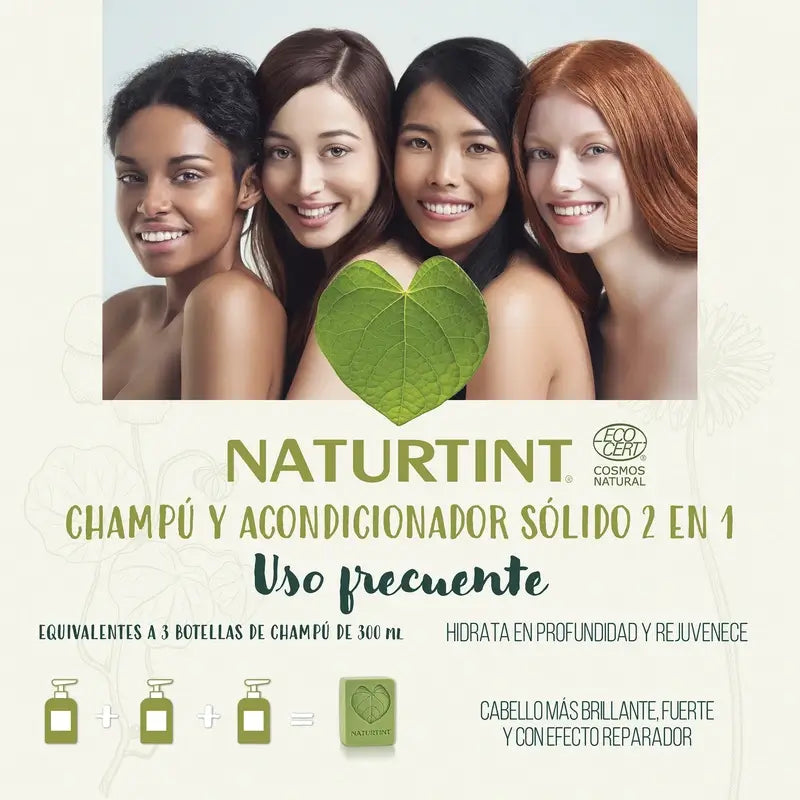 Naturtint Natural Solid Shampoo Häufiger Gebrauch 75Gr