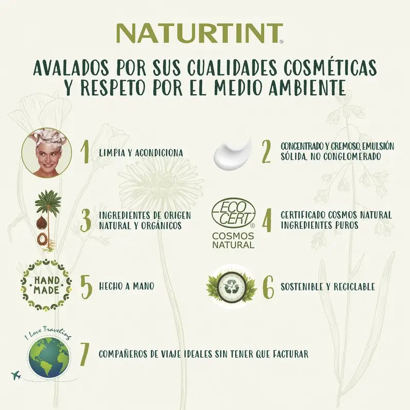 Naturtint Natural Solid Shampoo Häufiger Gebrauch 75Gr