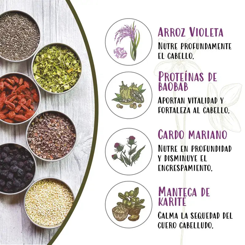 Naturtint Hair Food Mask Lila Reis150 Ml