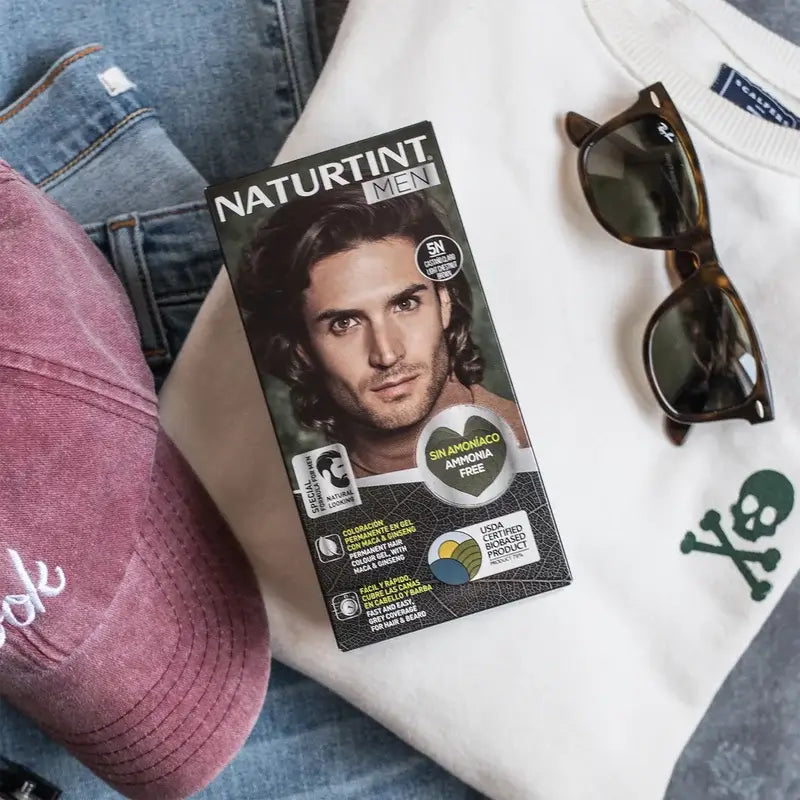 Naturtint Men Dauerhafte Haar- und Bartfärbung für Männer 5N - Hellbraun