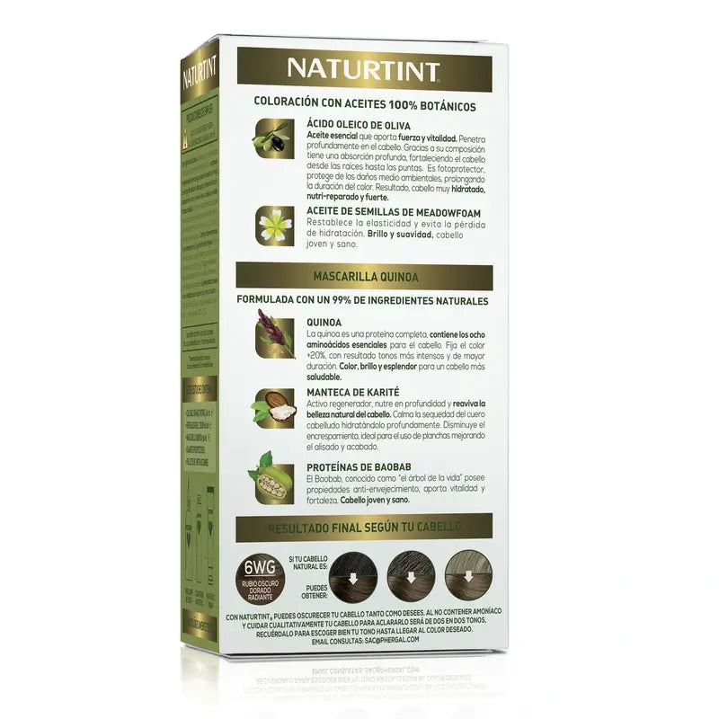 Naturtint Permanente Färbung Permanente Färbung Ammoniakfrei 6Wg - Strahlendes Goldenes Dunkelblond