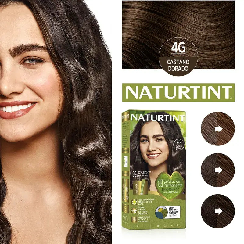 Naturtint Permanentes Färbemittel ohne Ammoniak 4G - Goldbraun
