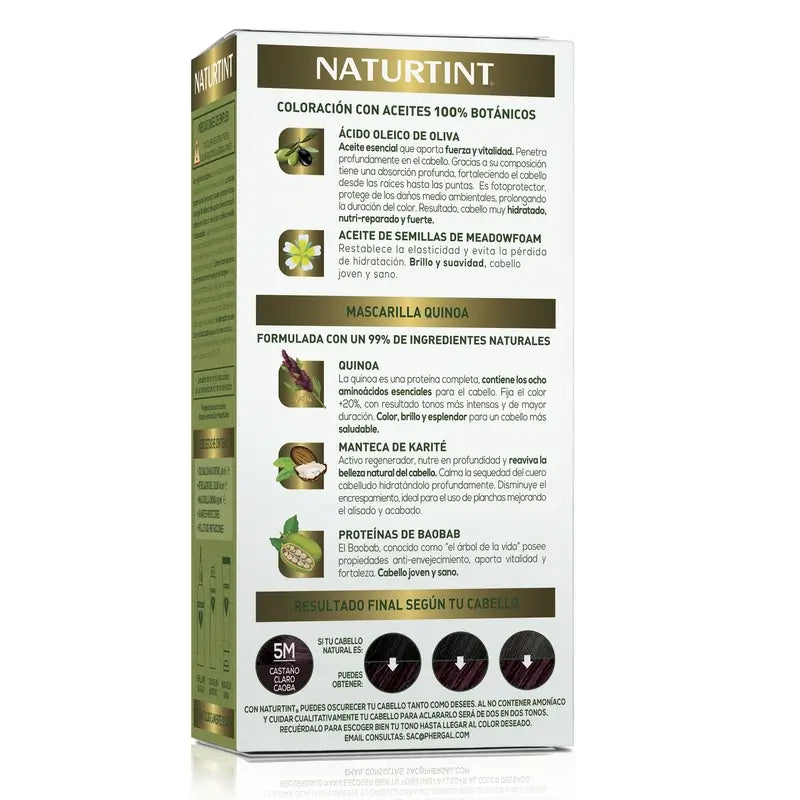 Naturtint Permanente Färbung Permanente Färbung Ammoniakfrei 5M - Hellbraun Mahagoni