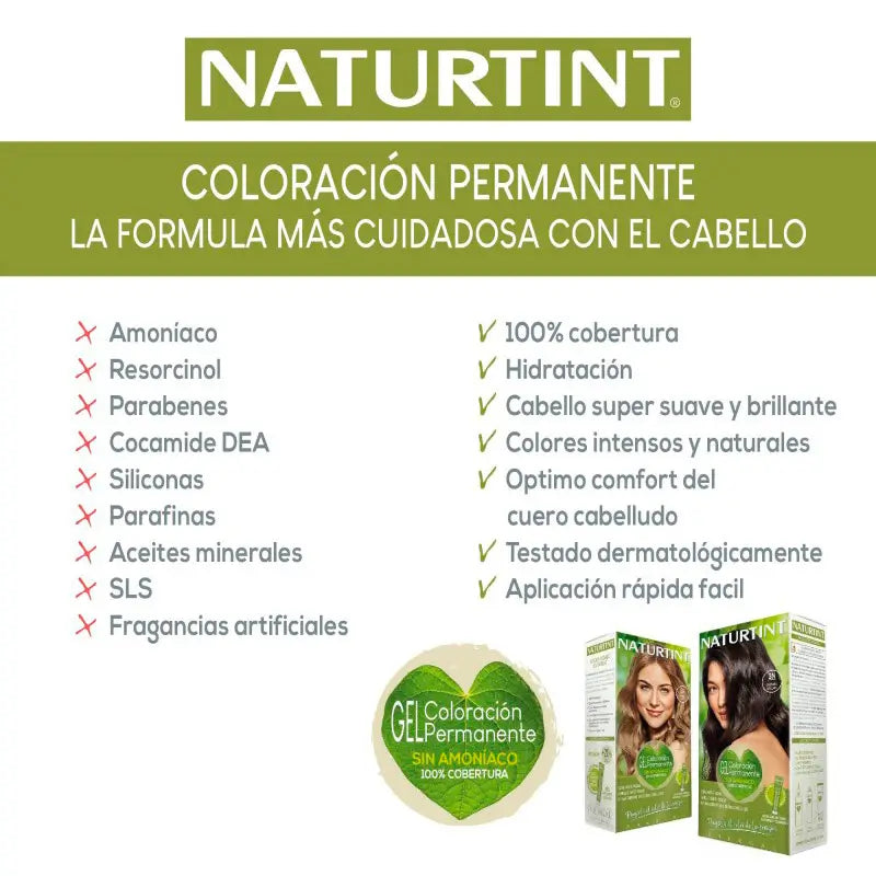 Naturtint Permanente Färbung Permanente Färbung Ammoniakfreier Farbstoff 6.35 - Intensives Zimtbraun