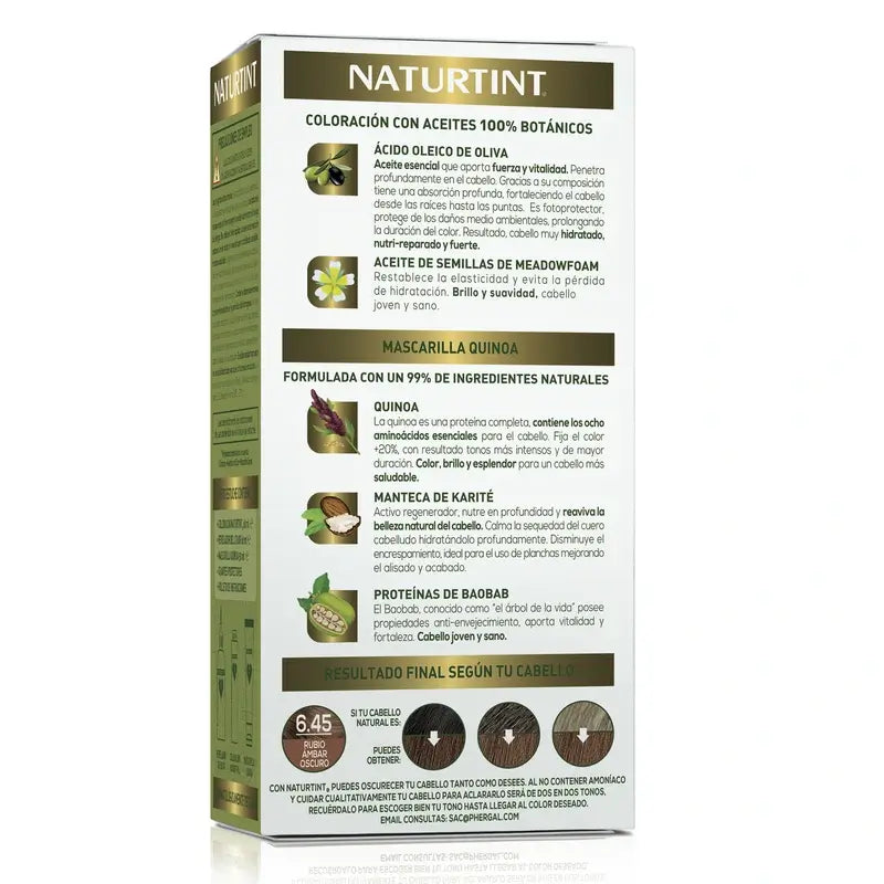 Naturtint Permanentes Färbemittel ohne Ammoniak 6.45 - Dunkles Amberblond
