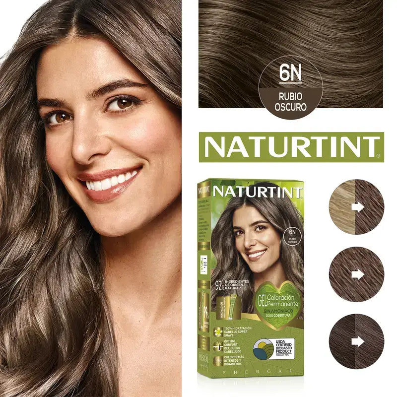 Naturtint Permanentes Färbemittel ohne Ammoniak 6N - Dunkelblond
