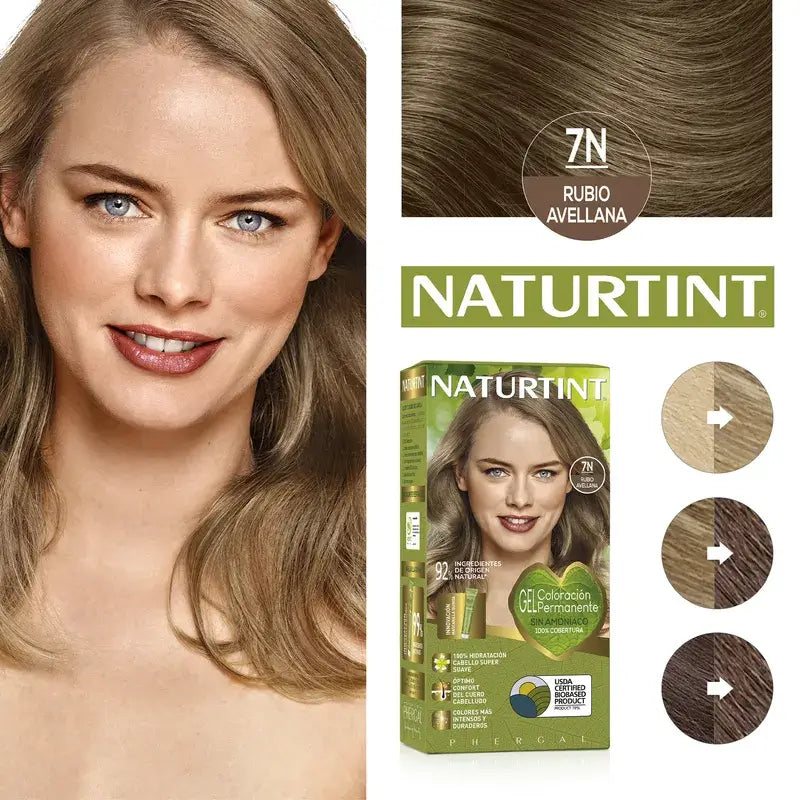 Naturtint Permanente Färbung Permanente Färbung Ammoniakfrei 7N - Haselnussblond