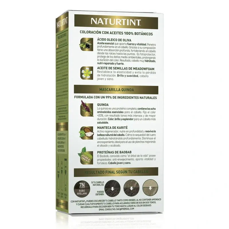 Naturtint Permanente Färbung Permanente Färbung Ammoniakfrei 7N - Haselnussblond