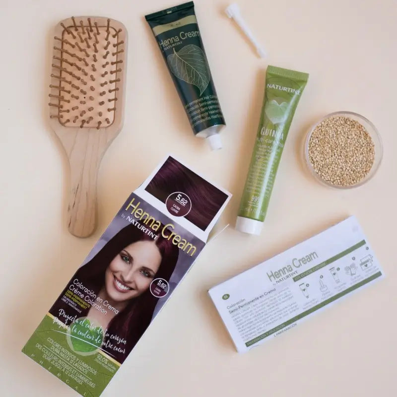 Naturtint Henna Creme Semi-Permanent Natürliche Färbung Ammoniak-Frei Haarfarbe 5.62 Auburn