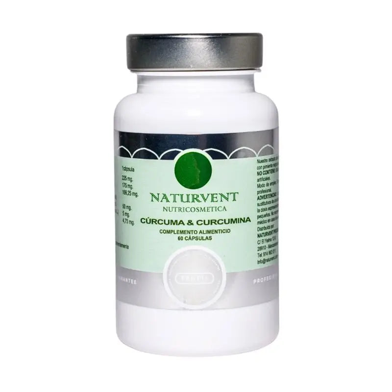 Naturvent Anti-inflammatory Kurkuma & Curcumin mit 95% Curcumin, 60 Kapseln