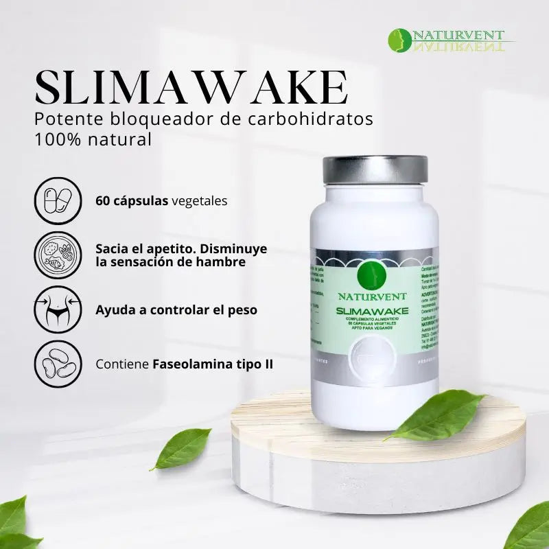 Naturvent Slimawake Kohlenhydratblocker, 60 Kapseln