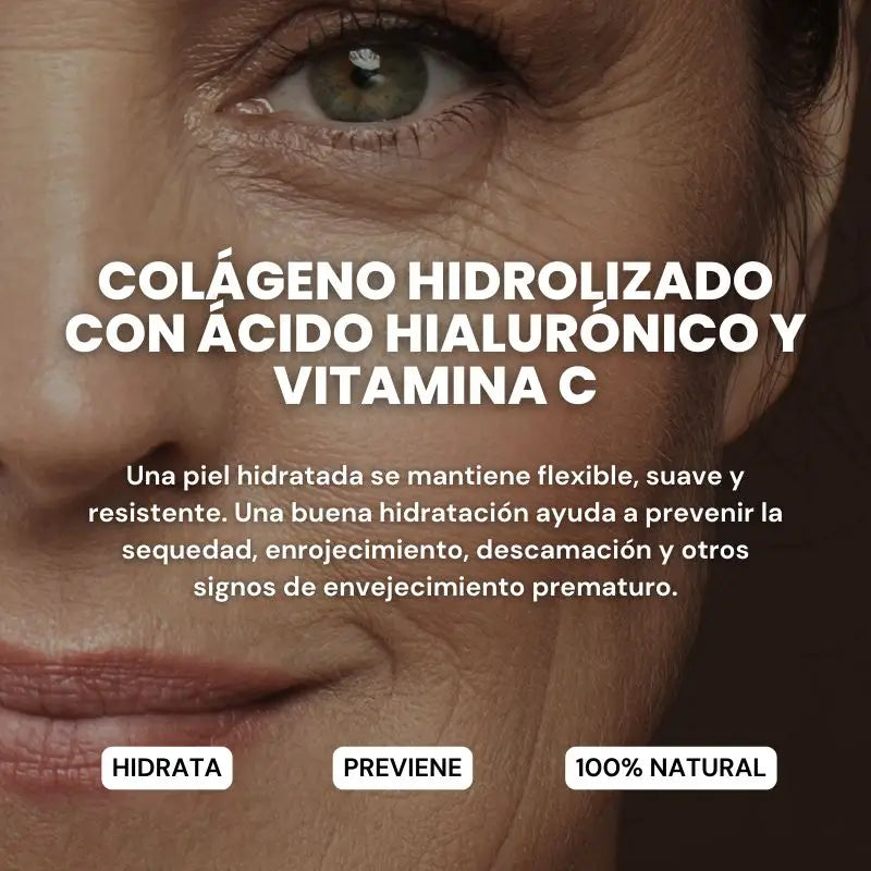 Naturvent Face Care Hydrolysiertes Kollagen mit Hyaluronsäure und Vitamin C, 60 Kapseln
