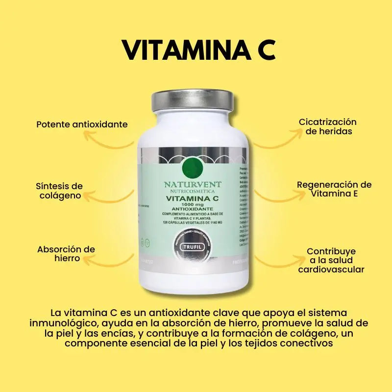 Naturvent Vitamine Vitamin C, 120 Kapseln