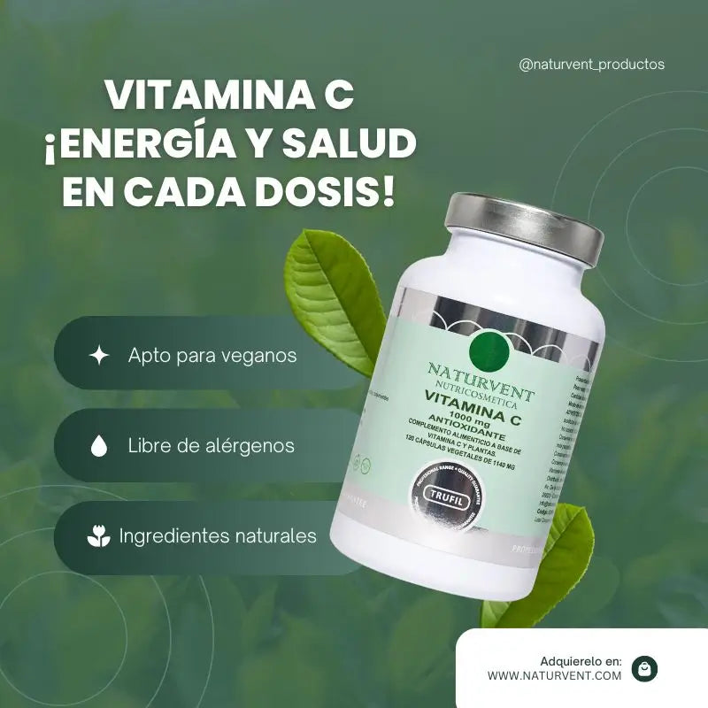 Naturvent Vitamine Vitamin C, 120 Kapseln
