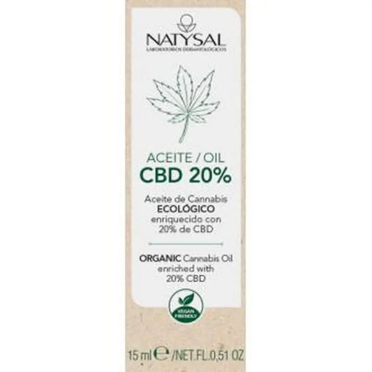 Natysal Aceite De Cannabis 20% Cbd 15Ml. Eco 
