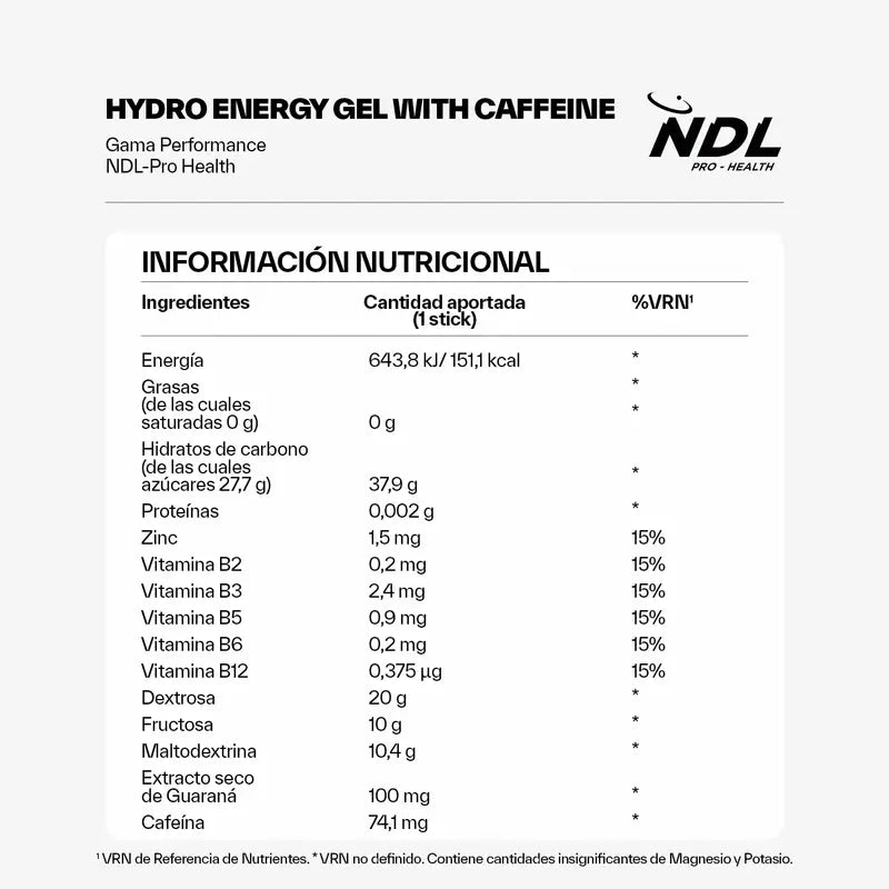 Lloyd Pro-Gesundheit Koffeinhaltiges Energie-Gel Cola-Geschmack, Packung 12x60 Gramm