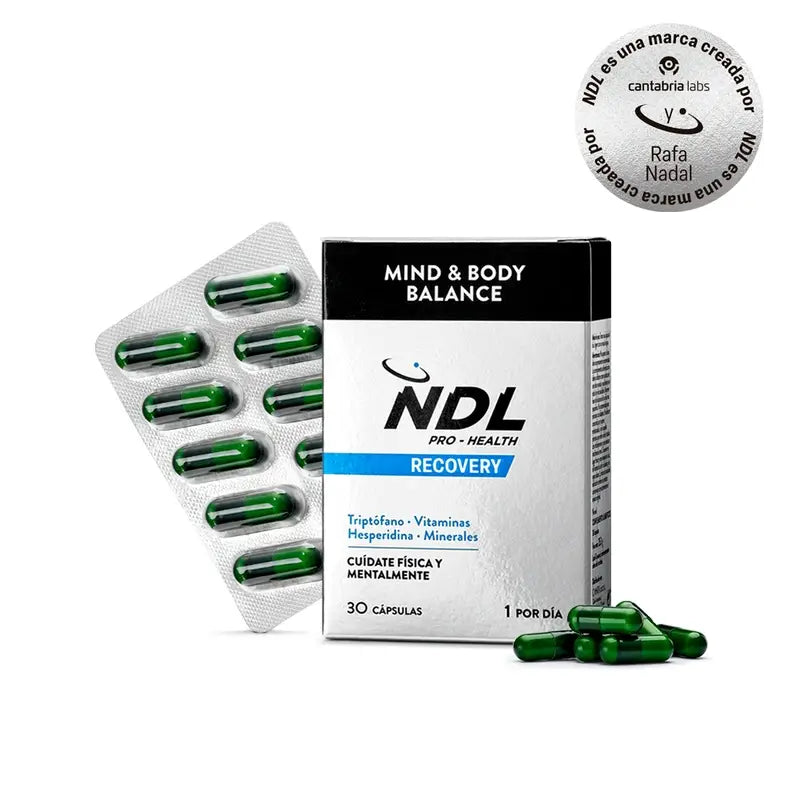 NDL Pro-Health Mind & Body Balance, Tryptophan mit Magnesium und Vitamin B6, 30 Kapseln