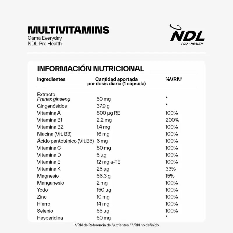 NDL Pro-Gesundheit Multivitamine, 30 Kapseln