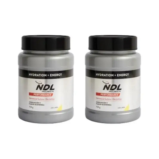 Ndl Pro-Gesundheit Hydratation & Energie Limette - Zitronengeschmack, 2X750G