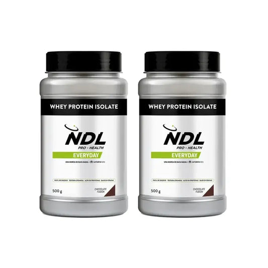 Ndl Pro-Gesundheit Molkenprotein-Isolat - Isolat Protein, Schokolade Fusion, 2X500 G