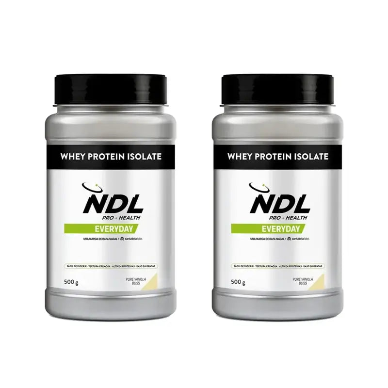 Ndl Pro-Gesundheit Molkenprotein-Isolat - isoliertes Protein, reine Vanille-Glückseligkeit, 2X500 G