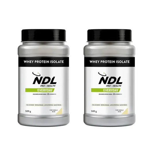 Ndl Pro-Gesundheit Molkenprotein-Isolat - isoliertes Protein, reine Vanille-Glückseligkeit, 2X500 G