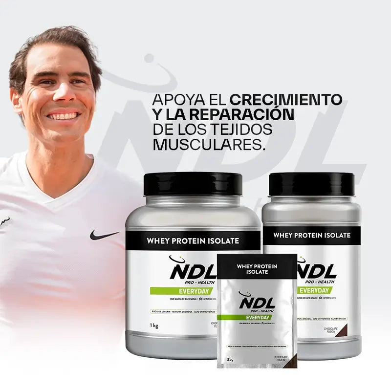 Ndl Pro-Gesundheit Molkenprotein-Isolat - Isolat-Protein, Schokoladen-Fusion, 1 kg