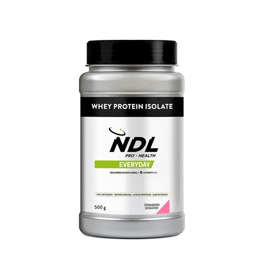Ndl Pro-Gesundheit Molkenprotein-Isolat - Isoliertes Protein, Erdbeere Sensation , 500 g