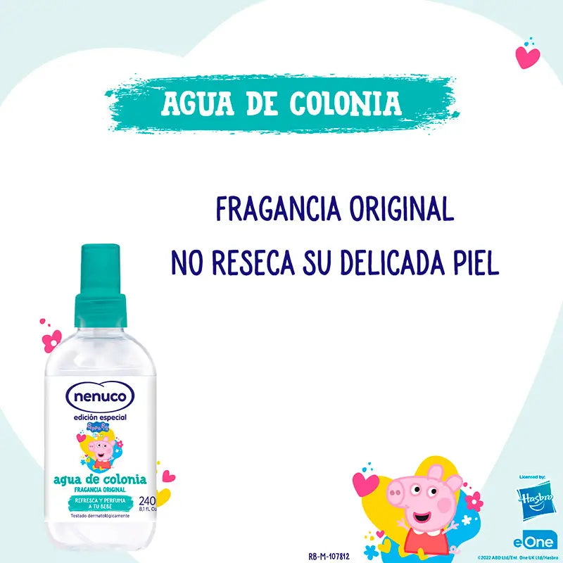 Nenuco Peppa Pig Eau de Toilette, 240 ml + Geschenkglas