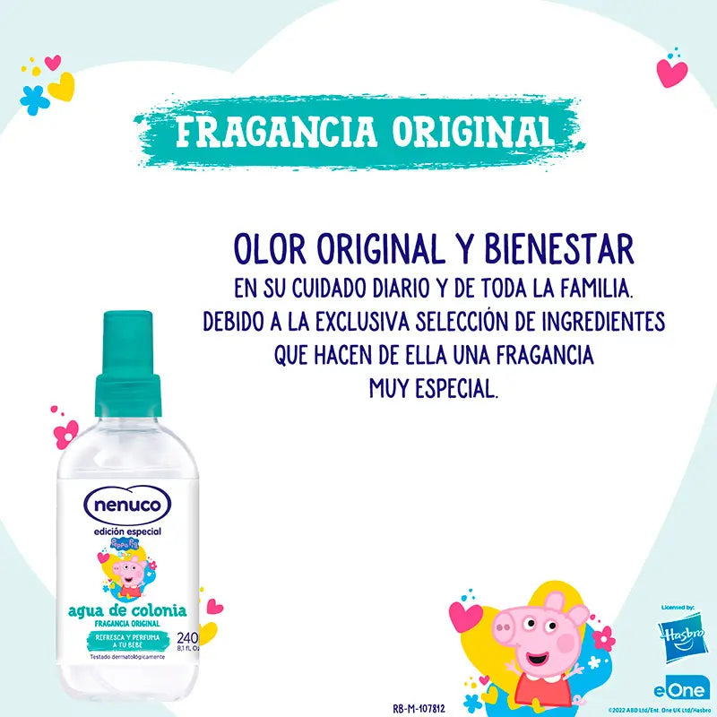 Nenuco Peppa Pig Eau de Toilette, 240 ml + Geschenkglas