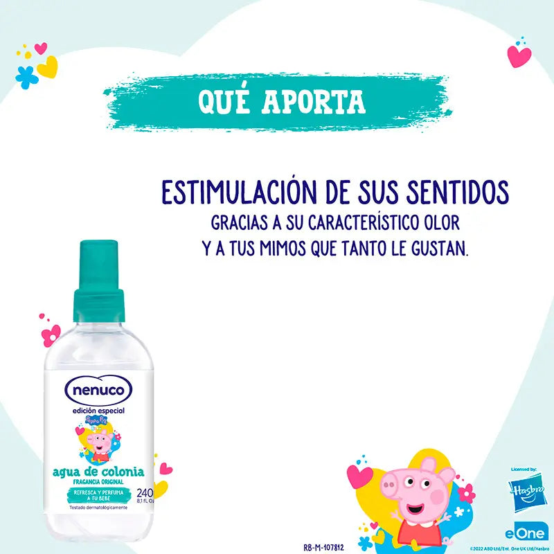 Nenuco Peppa Pig Eau de Toilette, 240 ml + Geschenkglas