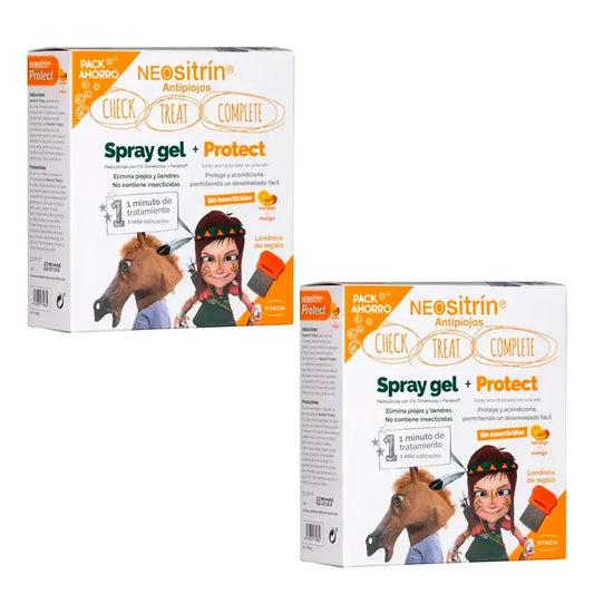 Neositrin Schutzpackung + Sprühgel + Lendrera, 2er Pack
