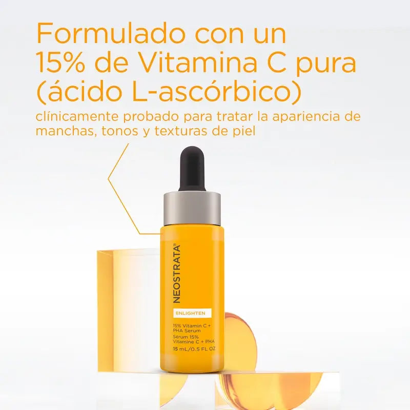 Neostrata Vitamin C 15% + PHA Serum, aufhellendes Gesichtsserum 15ml