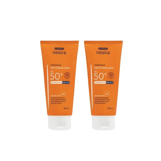 Nesira Sonnen-Gel-Creme Spf50+ , Packung 2 x 200 ml