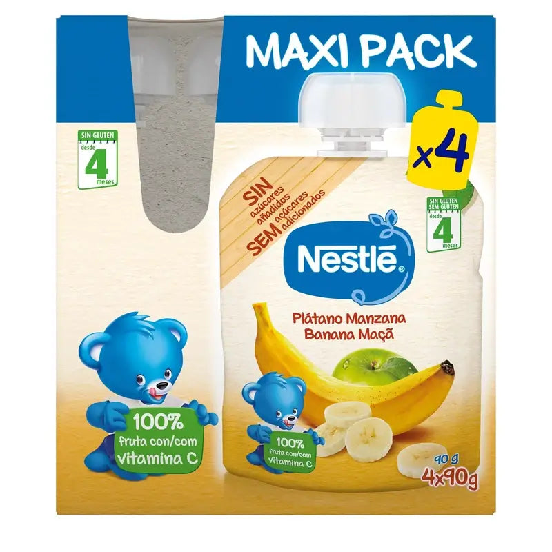 Nestlé Banane-Apfel-Sachet, 4X90g