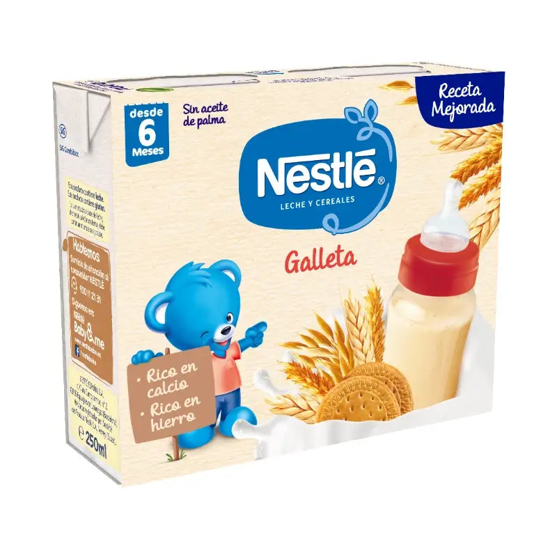 Nestlé Brik Milch & Cerealien 8 Cerealien mit Maria Biscuit, 2X250 g