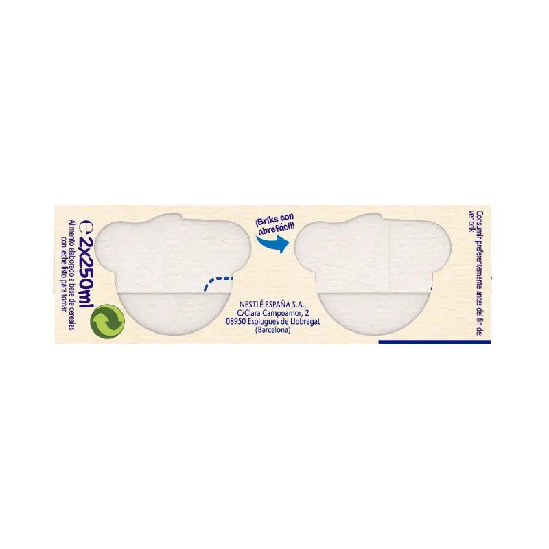 Nestlé Brik Milch & Cerealien 8 Cerealien mit Maria Biscuit, 2X250 g